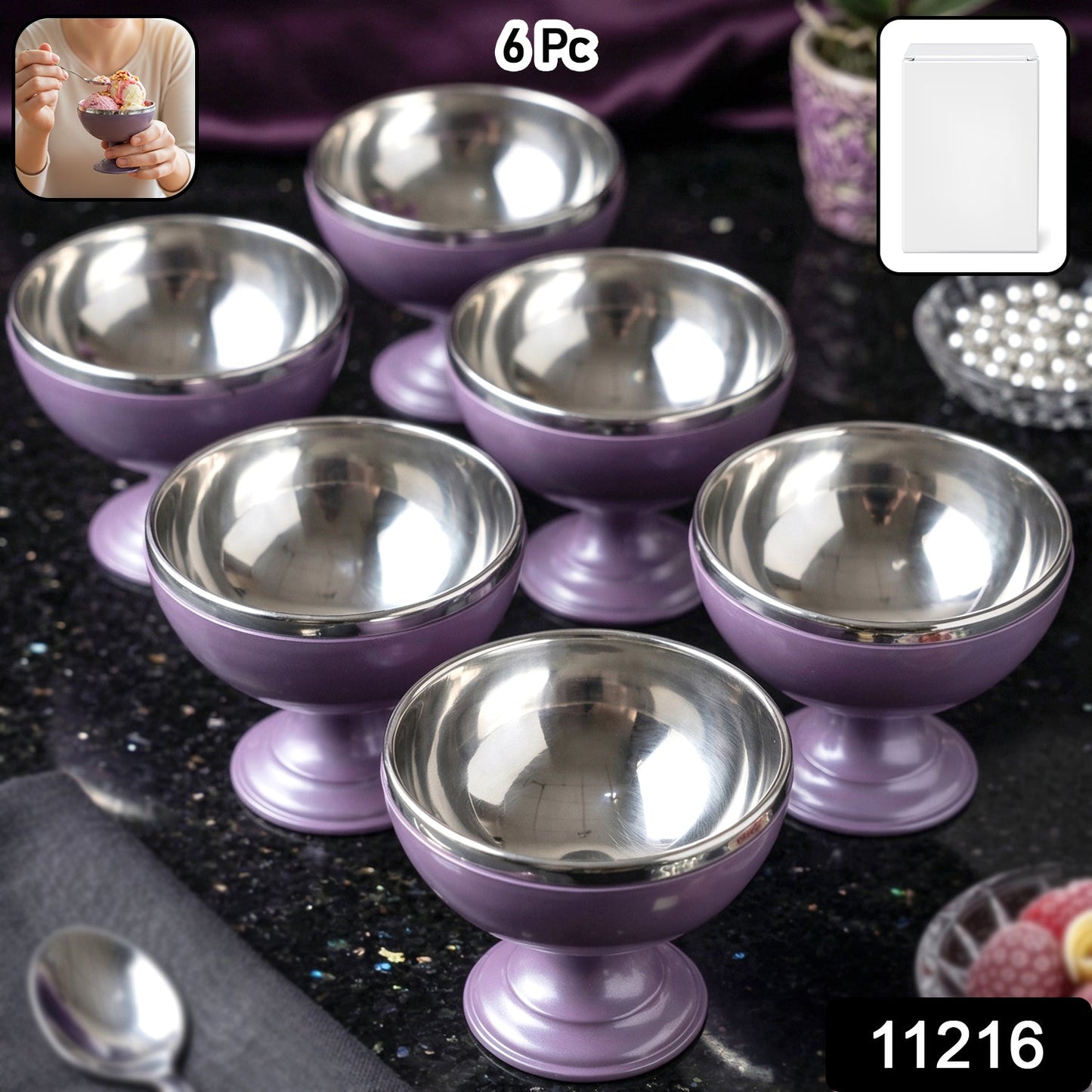  steel serving bowls