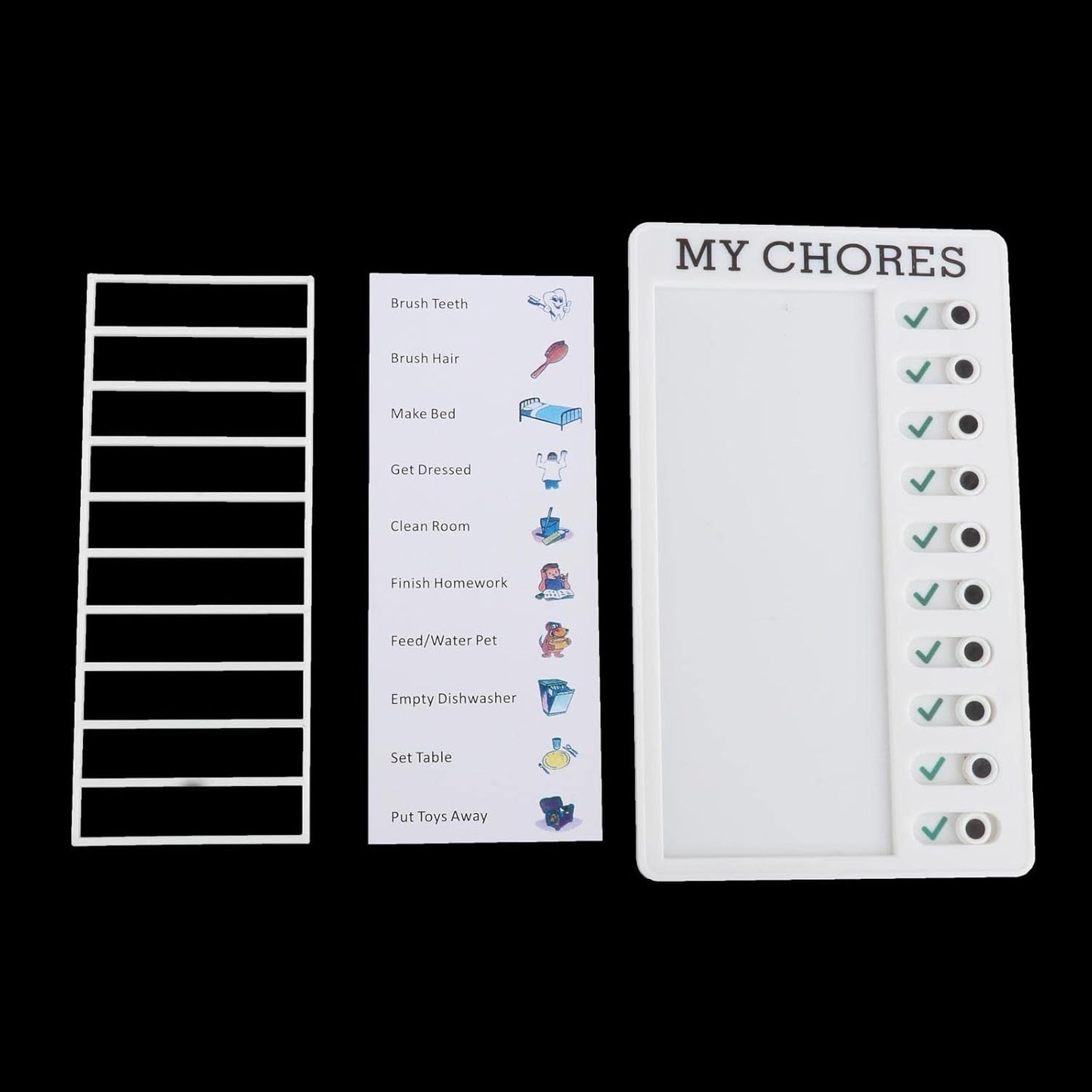 Portable Chores Note Board (20×12 cm, Mix Color)