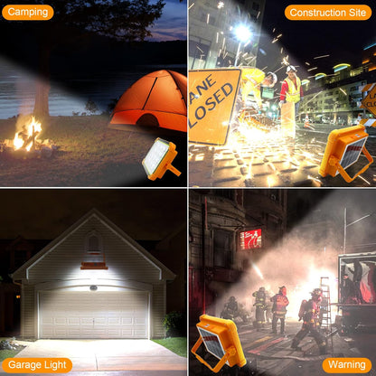  High-Brightness Solar LED Flood Light with Power Bank - packaging shot