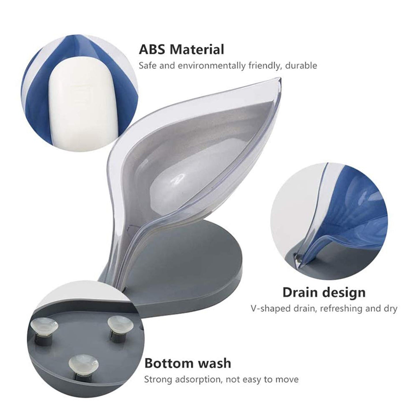Modern leaf shape soap case