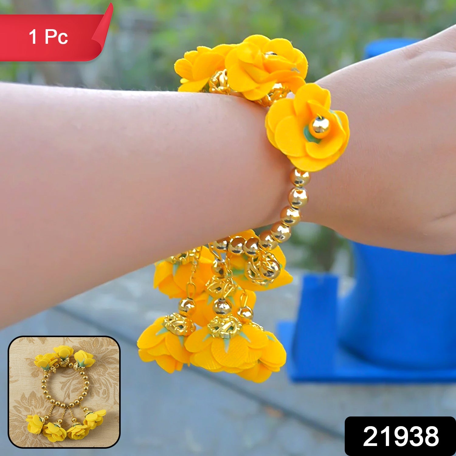 Floral Beaded Bracelet
