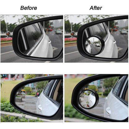 Car Blind Spot Convex Side Mirror Set (2 Pc / Mix Color)