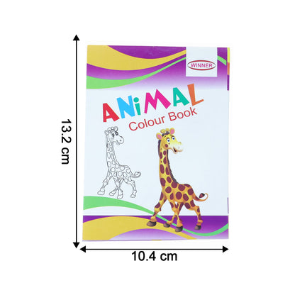 Kids Animal Theme Colouring Book Set ( 5 Pc /  Mix Color Books)