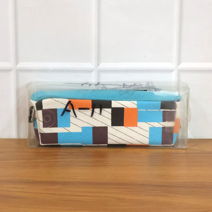 Multipurpose Printed Zipper Pencil Pouch Organizer for Students (1 Pc)