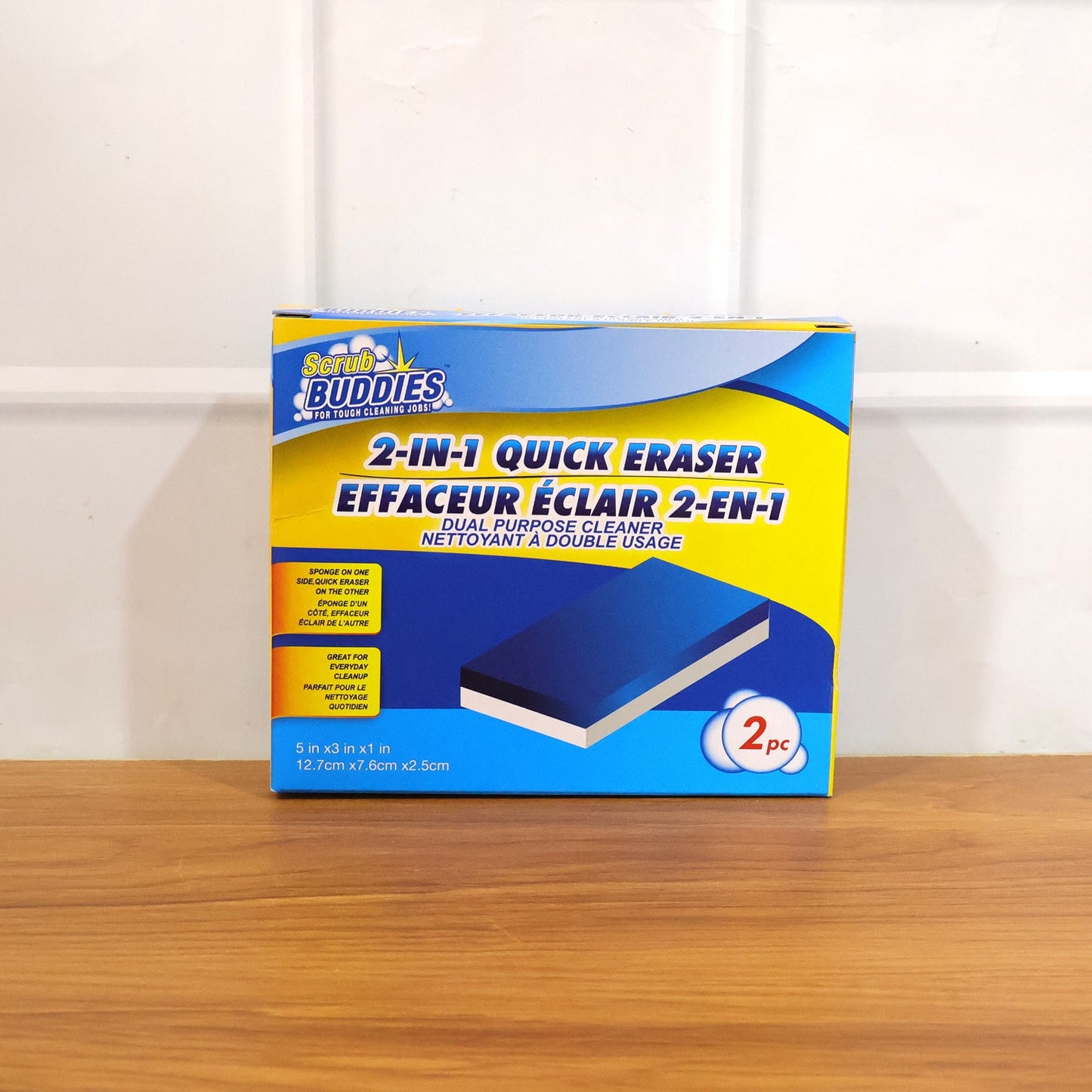 Dual Layer Cleaning Sponge Eraser Pads (2 Pc)