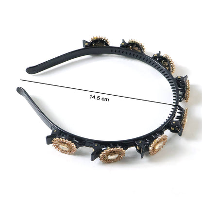 stylish gold stone headband