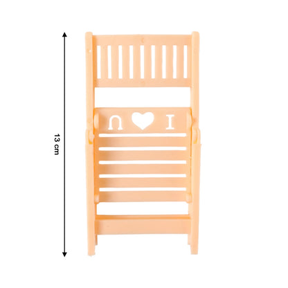 Mini Chair Shape Mobile Stand Holder (1 Pc / Peach Color)