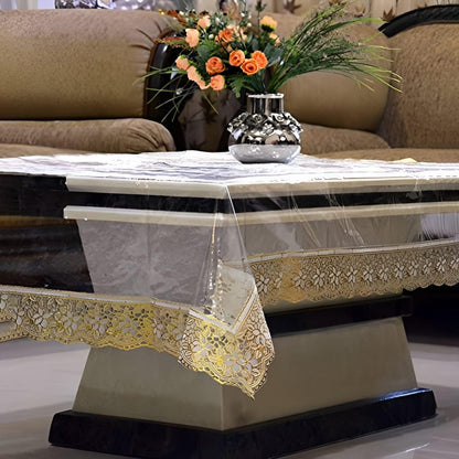 87x59 Inch Transparent PVC Table Cover (1 Pc)