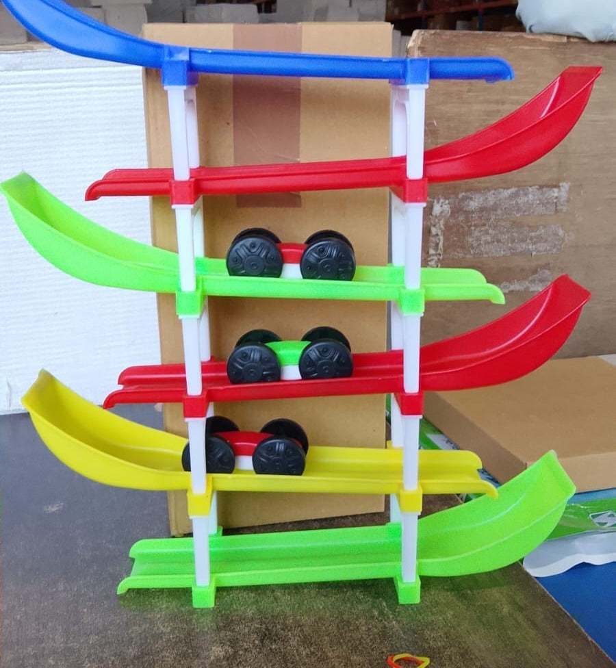 children racing track game set