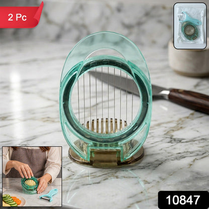 Multifunction Vegetable Cutter Slicer Set (2 Pc Set)