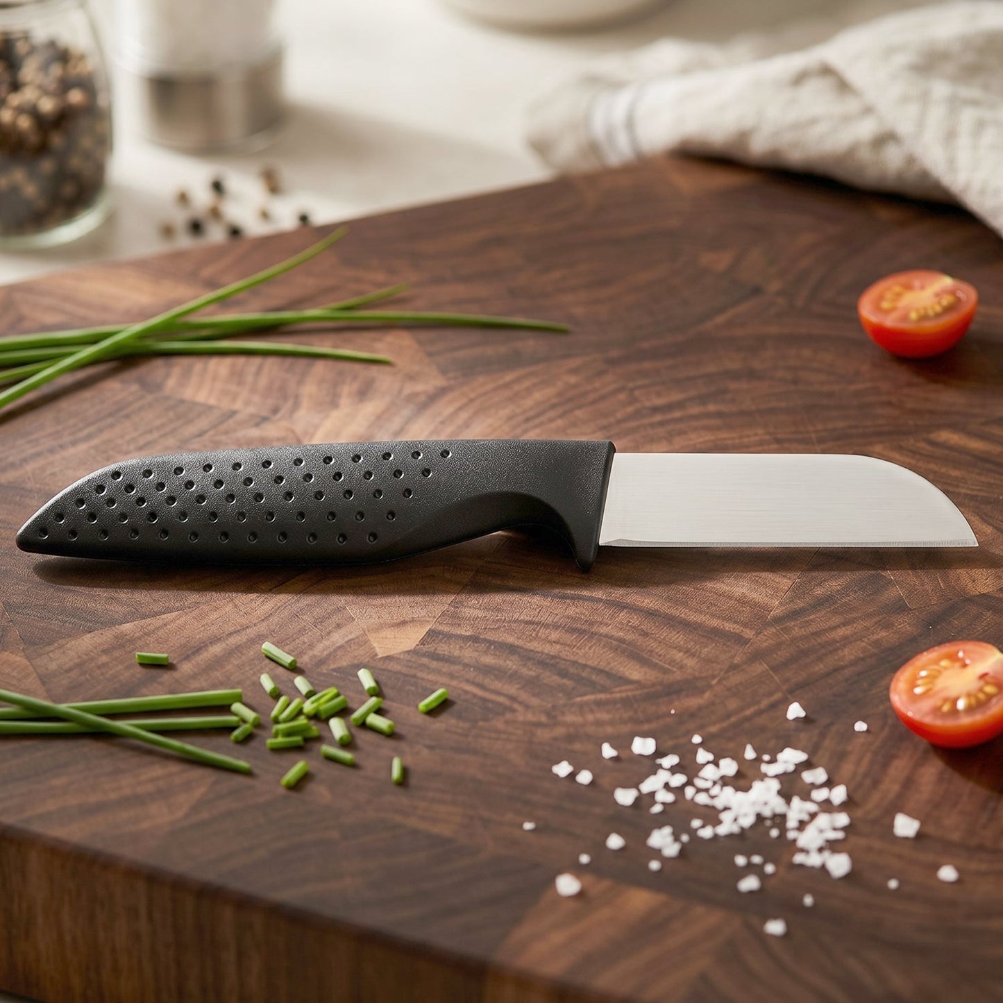 Kitchen Knife Set with Ergonomic Handles, Stainless Steel Chef Knives (12 Pc)