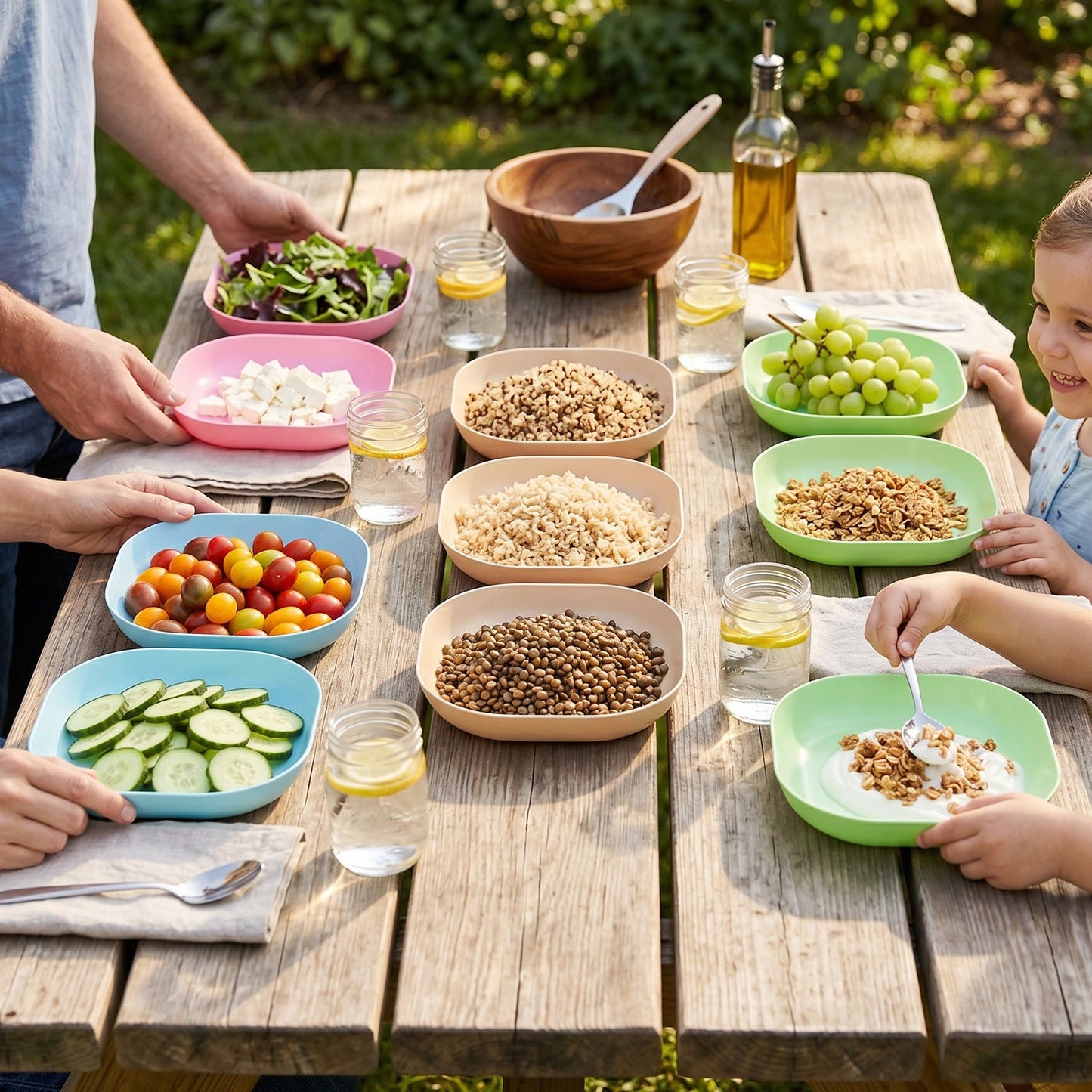 Picnic Multicolor Plate Set
