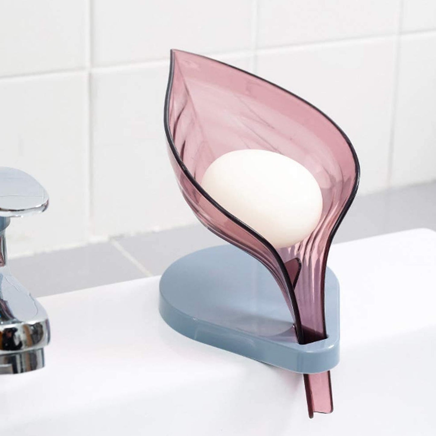 Kitchen leaf design soap tray
