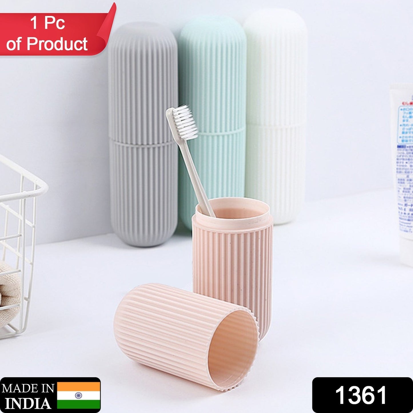 Portable capsule travel bottle