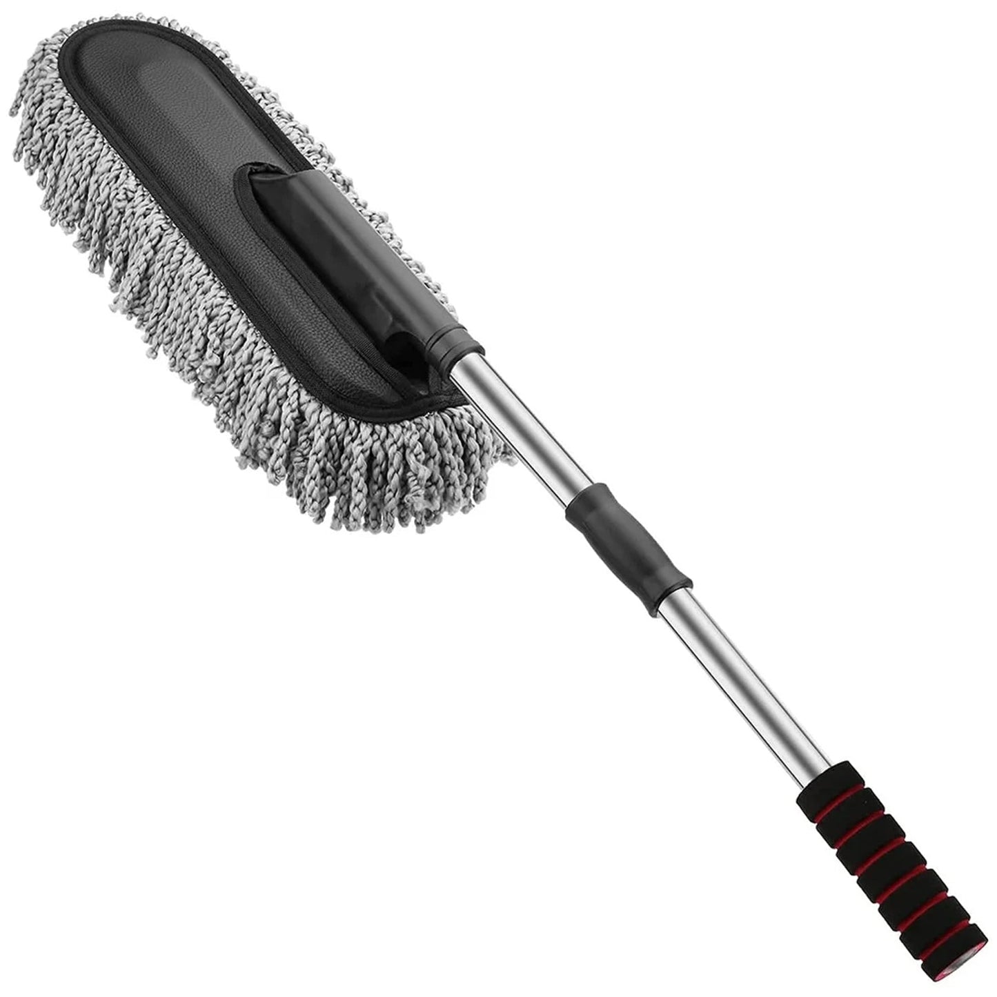  Car Duster, Long Retractable Soft Non-Slip Handle - scale and size reference