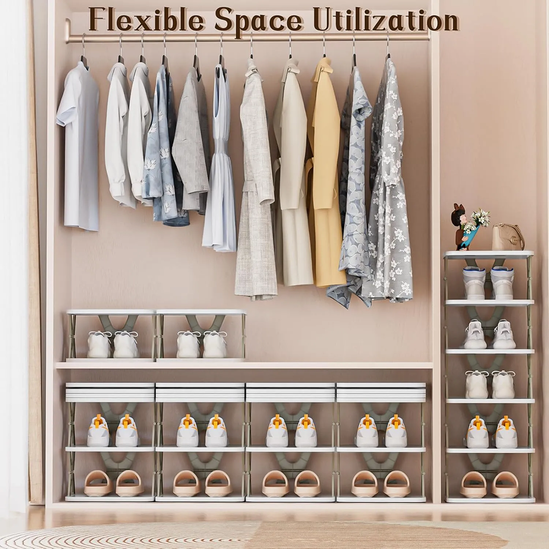  Foldable Shoe Rack 6 Layers - angle