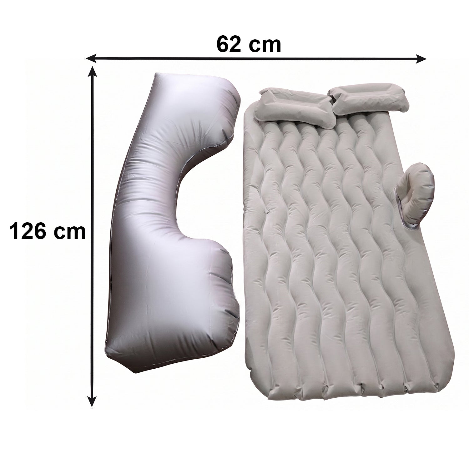 Car Air Mattress Size Dimensions 126cm x 62cm