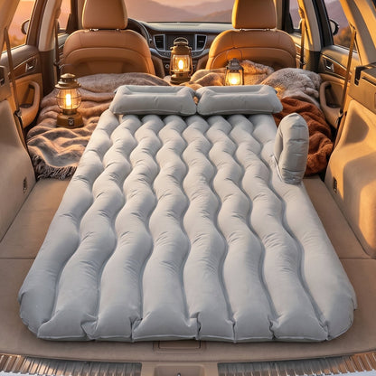 Car Air Mattress Lifestyle - Camping with Lanterns