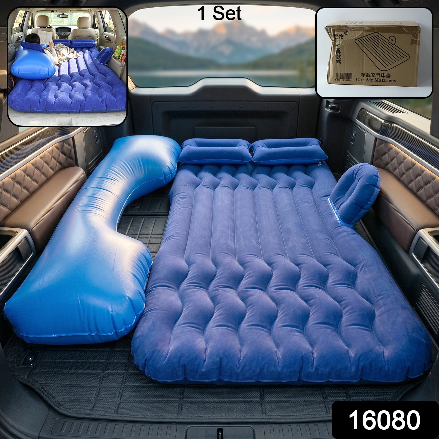 Portable Car Air Mattress Bed Set - Product Composite