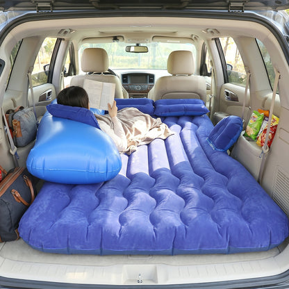 Car Air Mattress Lifestyle - Couple Relaxing in SUV