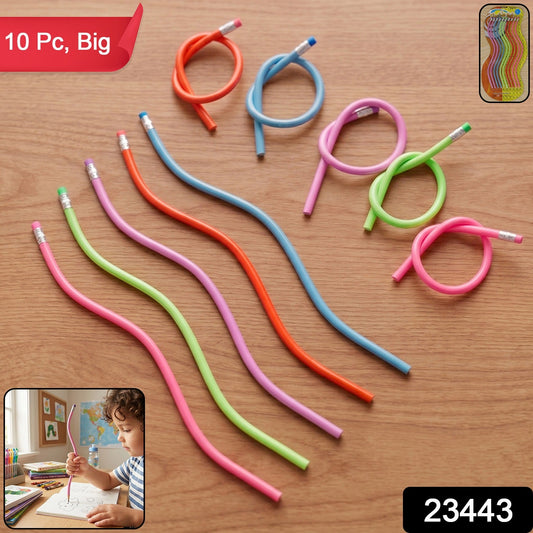 Flexible Bendy Soft Pencils with Eraser – 10 Pc