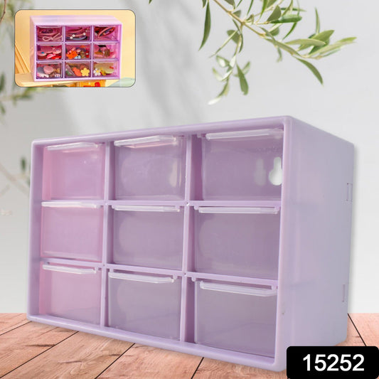 Desktop drawer organizer 9 sections for jewellery and small craft items India