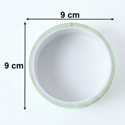 Adhesive tape roll size dimensions 9cm x 9cm