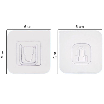 Heavy duty adhesive hooks, 20-pack, suitable for various hanging needs.
