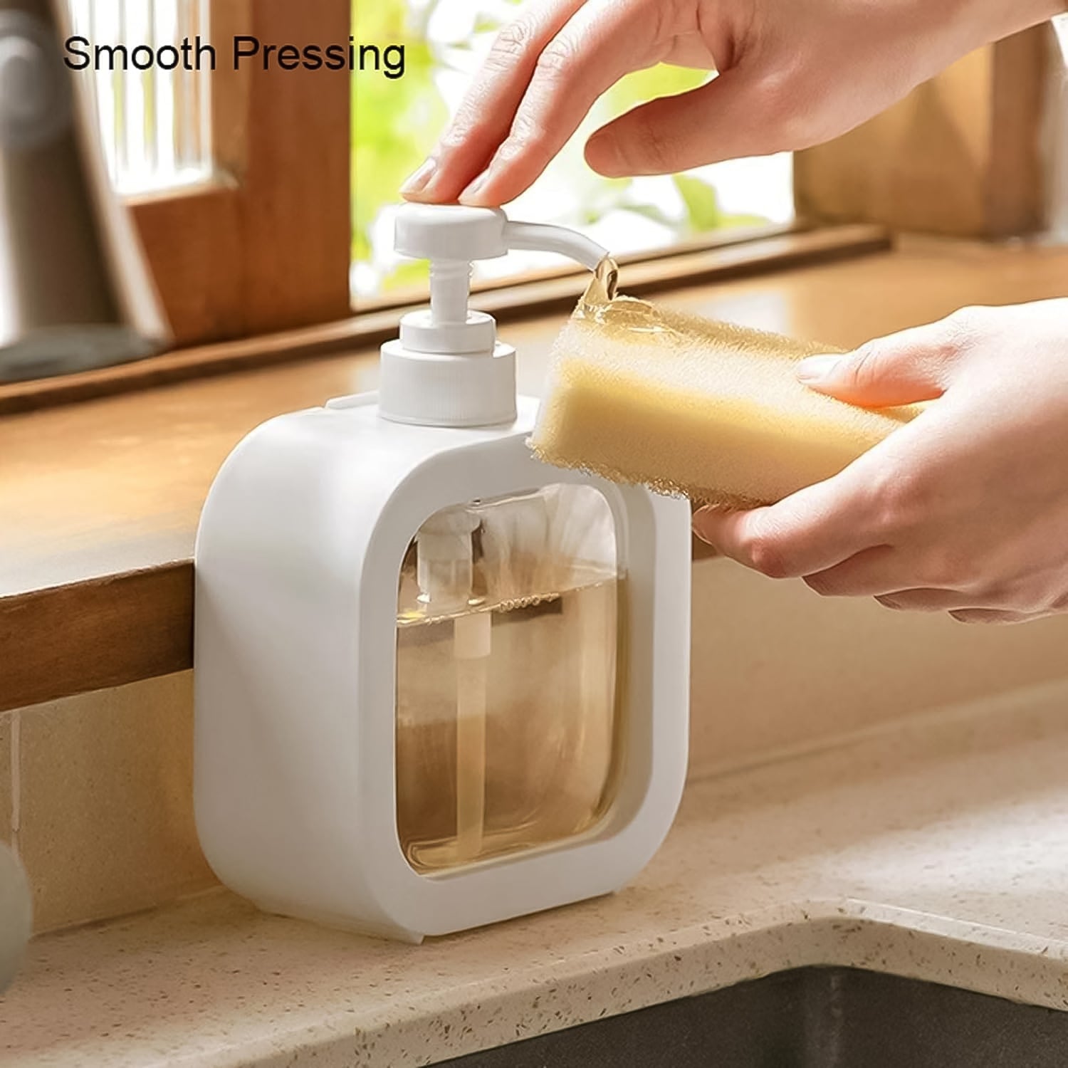  Snap Sink Dispenser Plastic Pump Lotion Bottle - scale and size reference