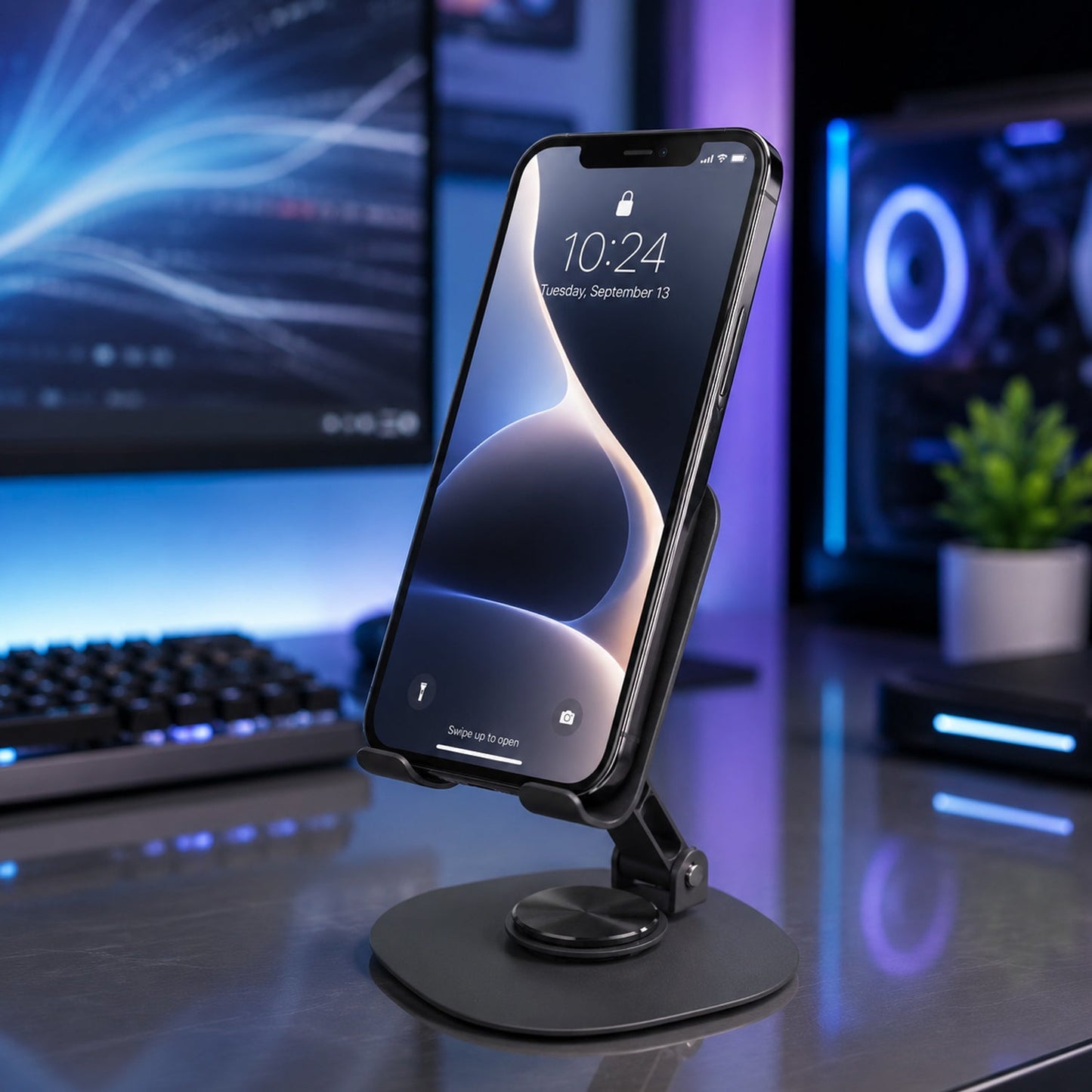 Foldable Metal Mobile Stand  (1 Pc)
