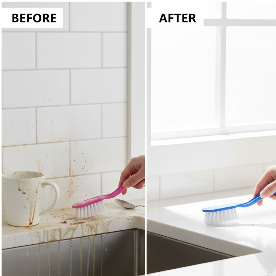 Multi-Purpose Kitchen Cleaning Brushes 3 Pc