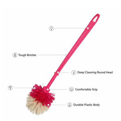 Plastic Round Toilet Cleaner Brush