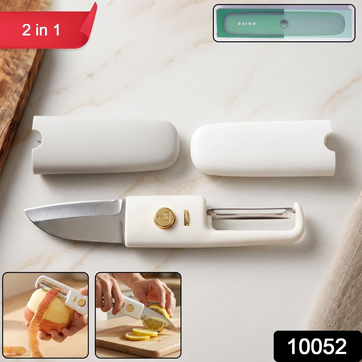 2-in-1 Multifunctional Knife & Sawtooth Peeler for Fruits and Vegetables