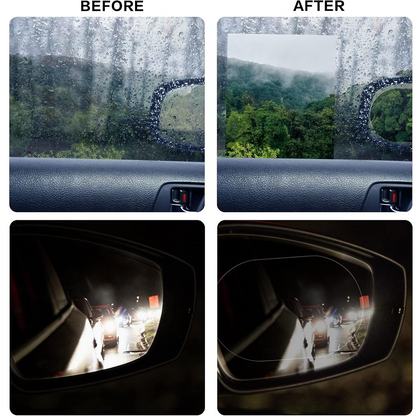  Anti-Fog Anti-Scratch Rearview Mirror Film HD - scale and size reference