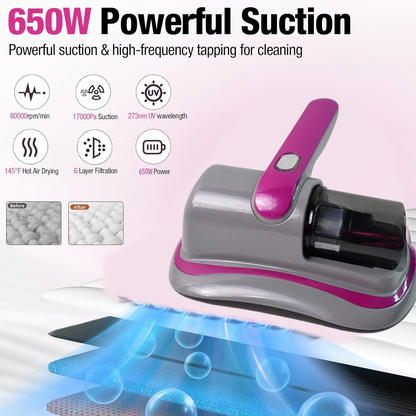 Low Noise Vacuum Cleaner for Bed