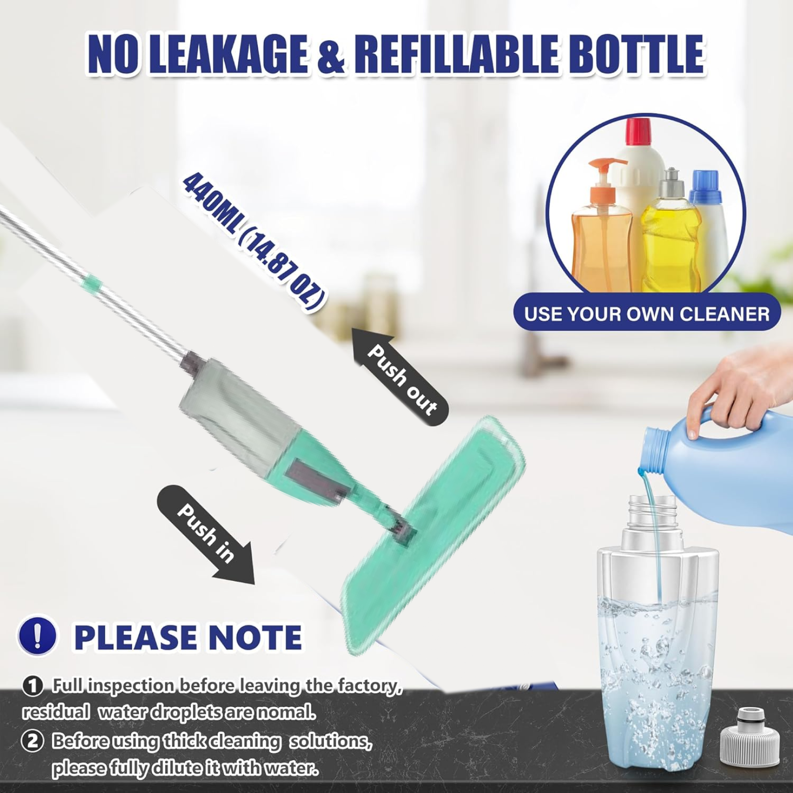  360 Degree Healthy Spray Mop Cleaning - packaging shot