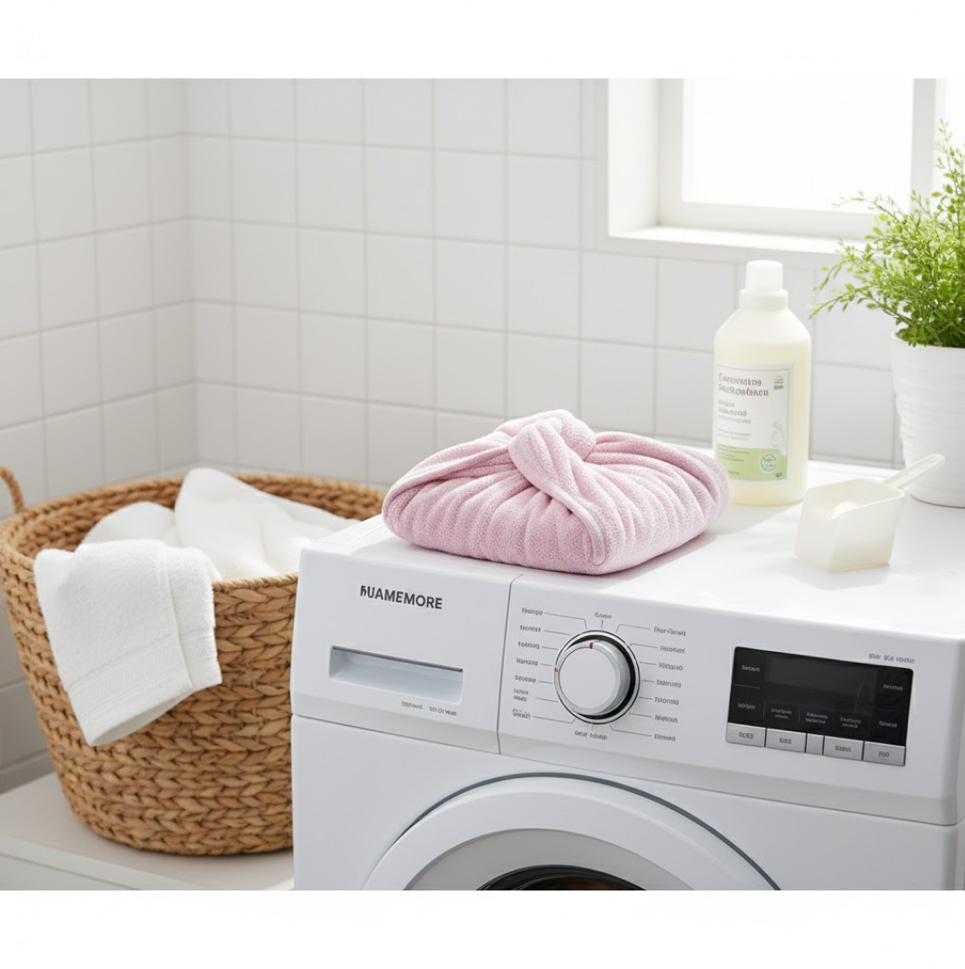  Quick Turban Hair-Drying Absorbent Microfiber Towel - specs detail shot