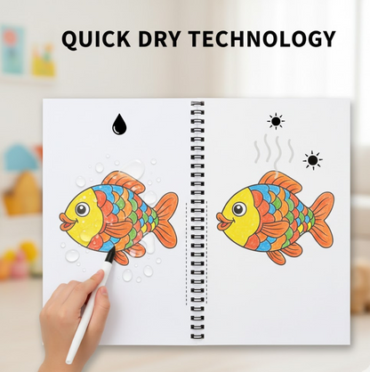  Magic Water Quick Dry Coloring Book - main