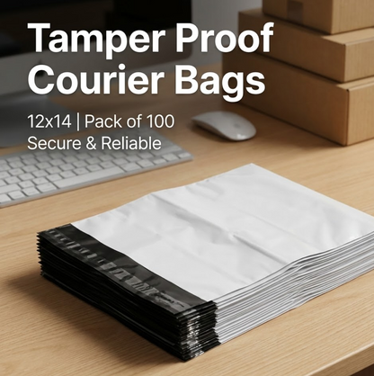Tamper Proof Courier Bags(12X14 PLAIN 180 POD M1) - 100 pcs