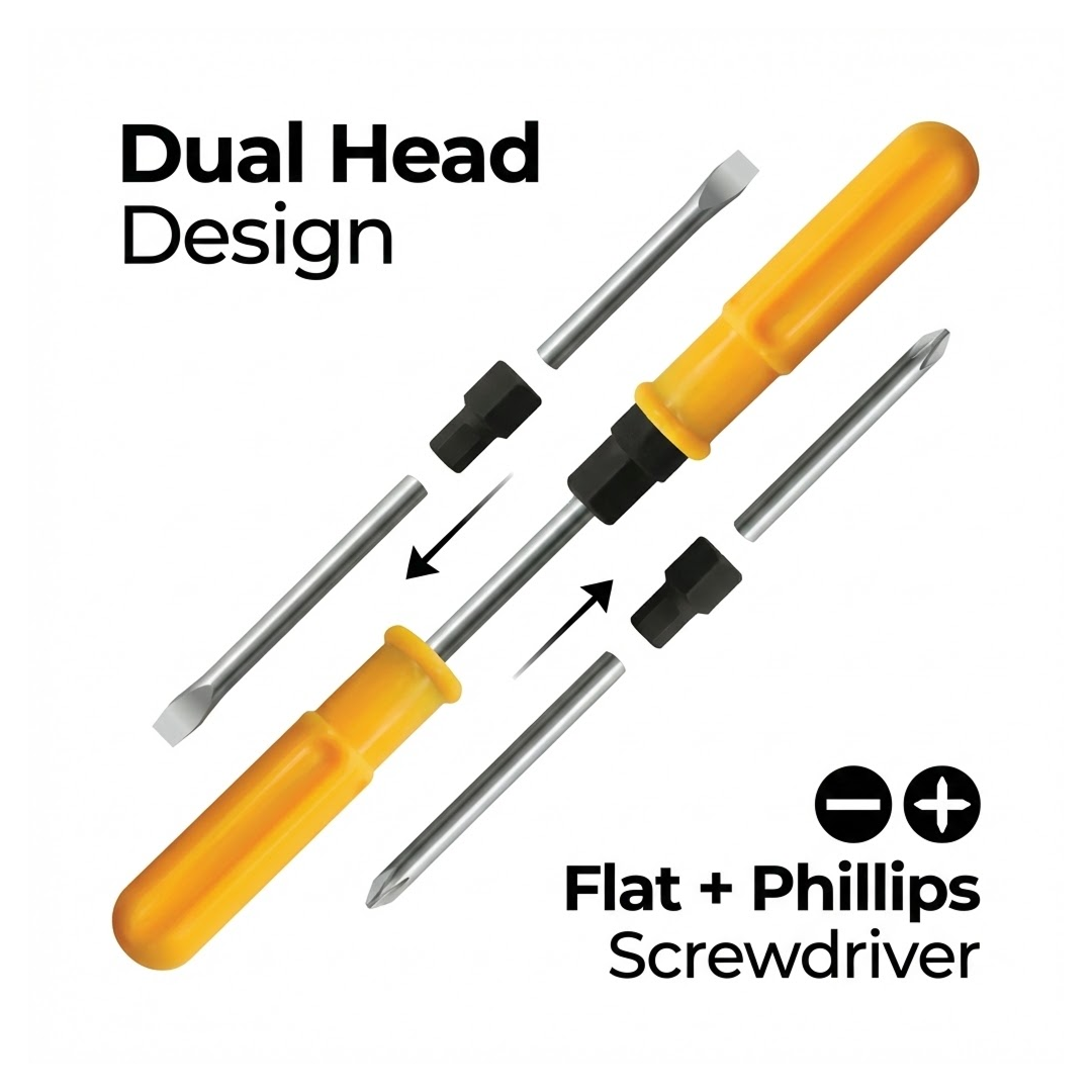 2 in 1 Multipurpose Screwdriver in Single Instrument