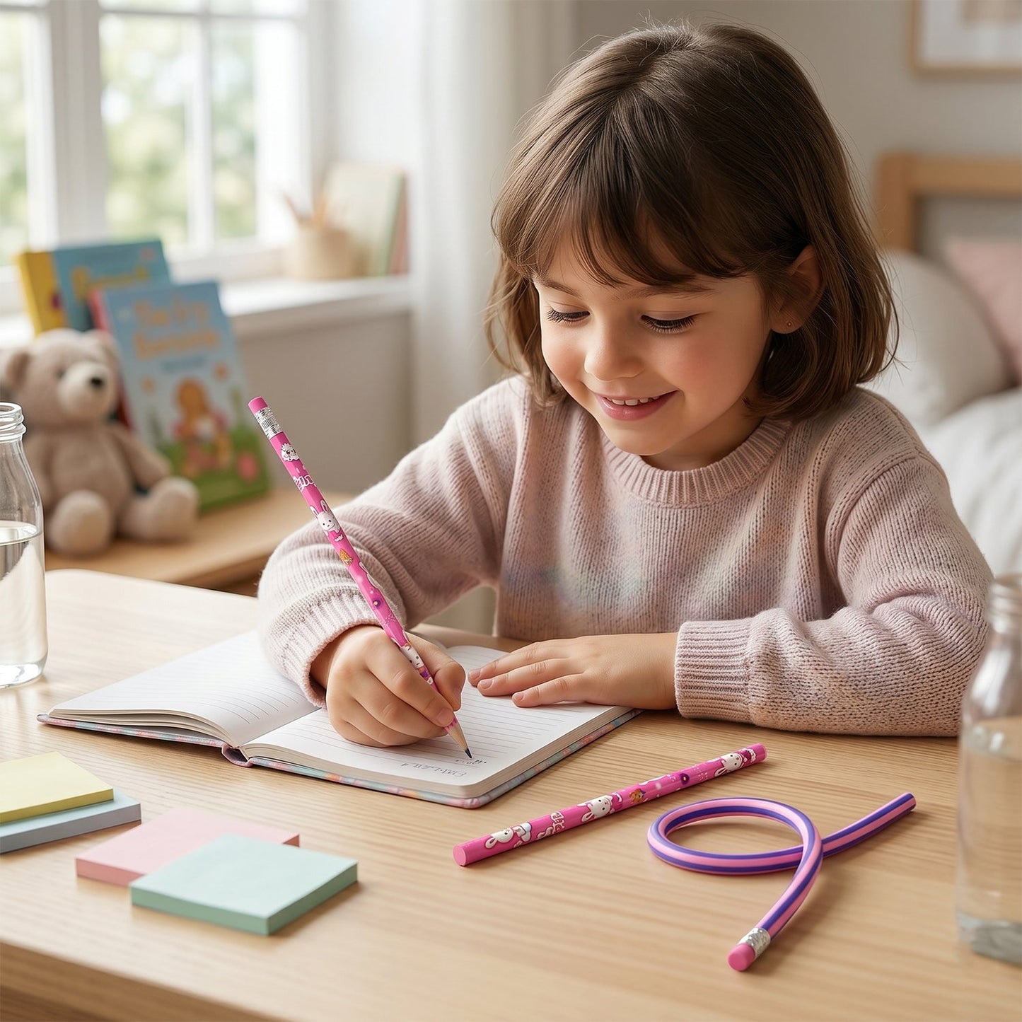 Kid Using Stationery Set - Lifestyle