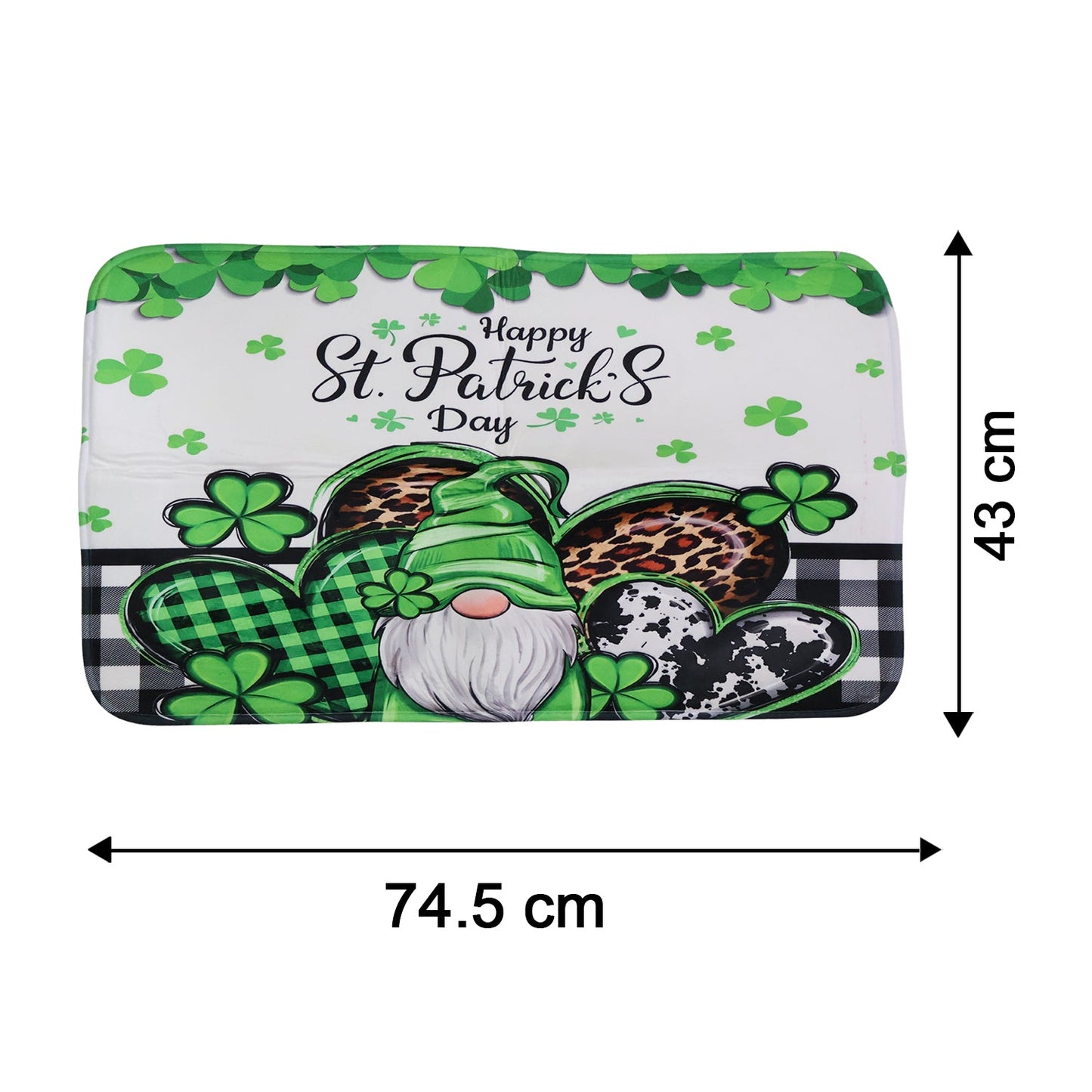 Bathroom mat set size dimension 74.5 x 43 cm bath rug
