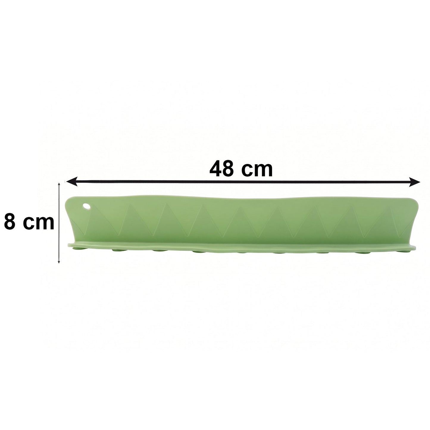 Silicone splash guard size dimensions 48cm x 8cm