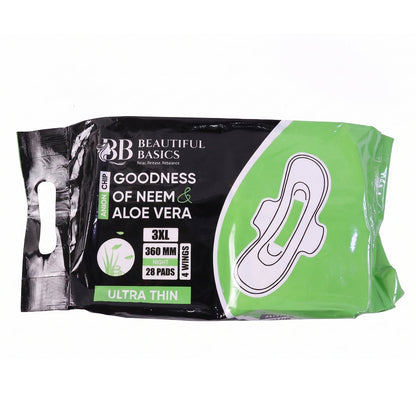 Beautiful Basics sanitary pads size detail