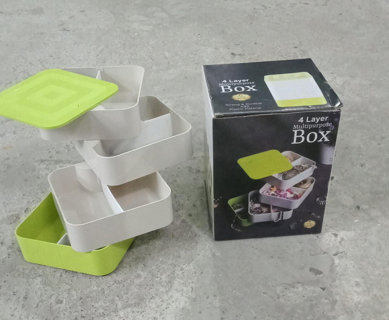 4-layer rotating jewellery box ideal for storing earrings and accessories India
