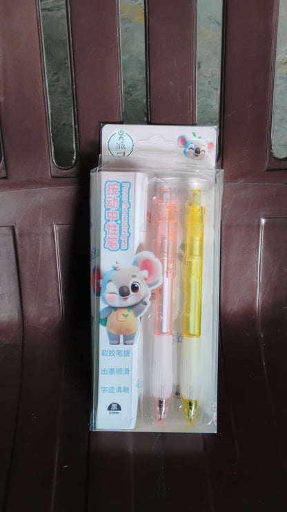 Lightweight Ball Point Pen, Smooth Writing Black Ball Pens (2 Pc Set)
