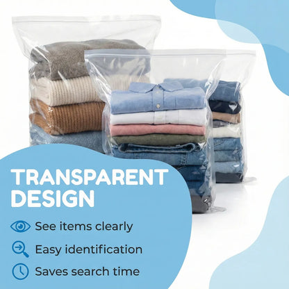 Vacuum Storage Compression Bags 5 Pcs - scale