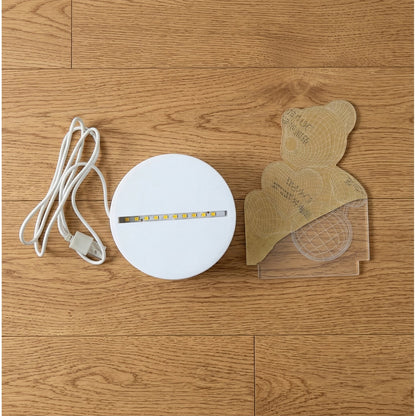 cute teddy LED lamp