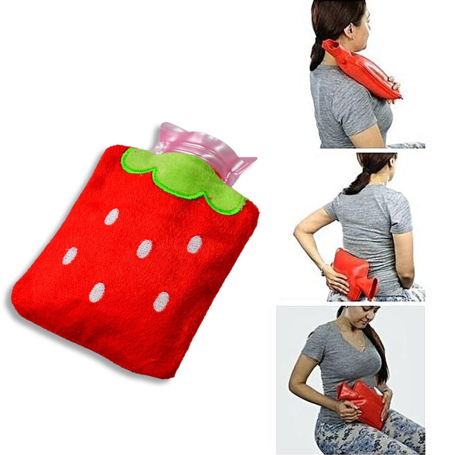 Strawberry pattern warm bag