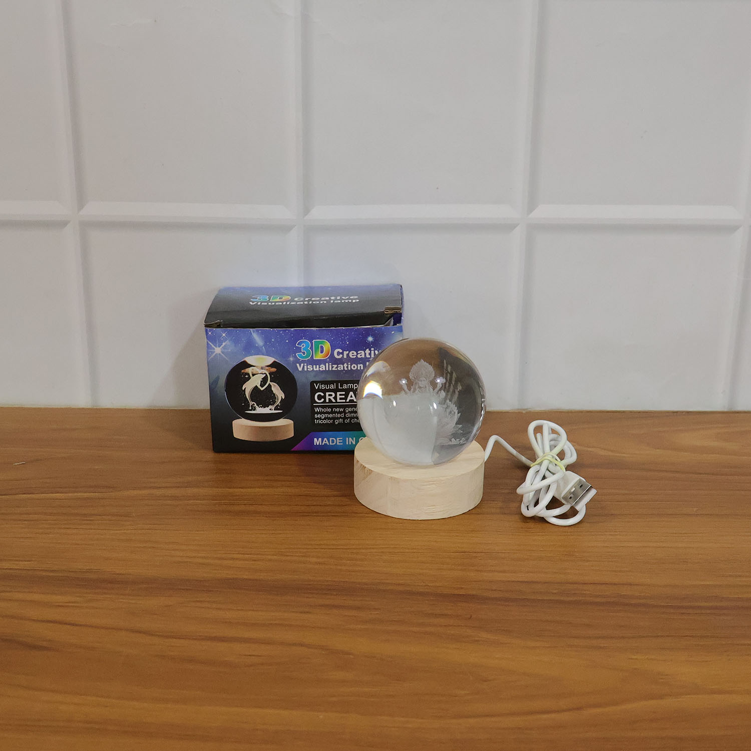 Multicolor crystal ball night light